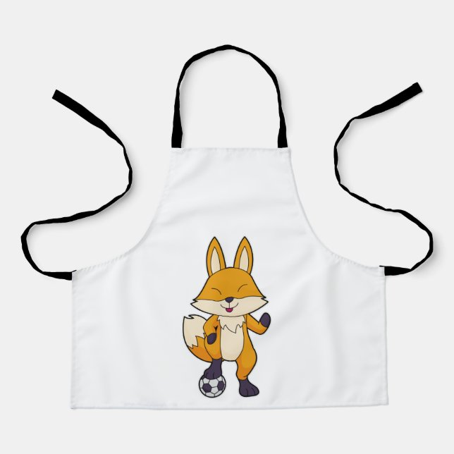Fox Soccer Player Soccer Schürze (Vorderseite)