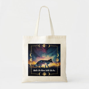Fox sous le Sac fourre-tout de la lune