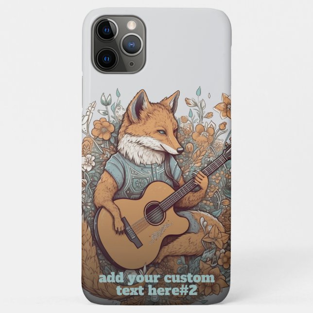 Fox spielen Gitarre Wildblume Cotattcore Custom Case-Mate iPhone Hülle (Rückseite)