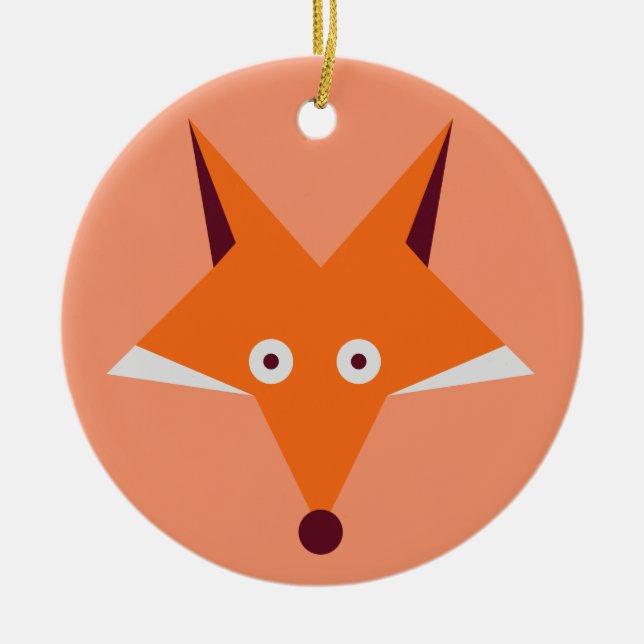 Fox-Stern Keramikornament (Vorne)