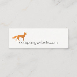 Fox-Symbol Mini Visitenkarte