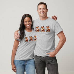 Fox Tales Boho Woodland Tierart T-Shirt