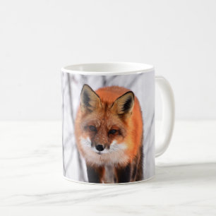 fox Tasse, Fuchskaffee-Tasse, Winterfuchsgeschenk Kaffeetasse