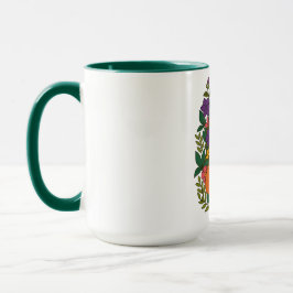 Fox, Taube und Blume Tasse