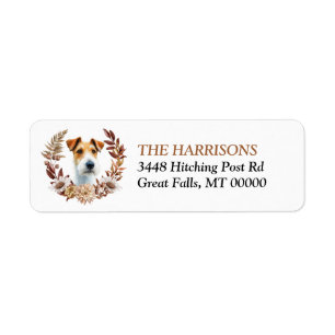Fox Terrier Dog Herbstkranz