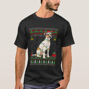 Fox Terrier Dog Weihnachtslicht Weihnachtsweihe We T-Shirt