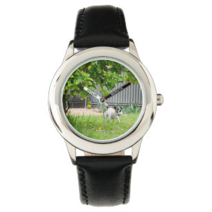 Fox Terrier Funny Scare Face, Armbanduhr