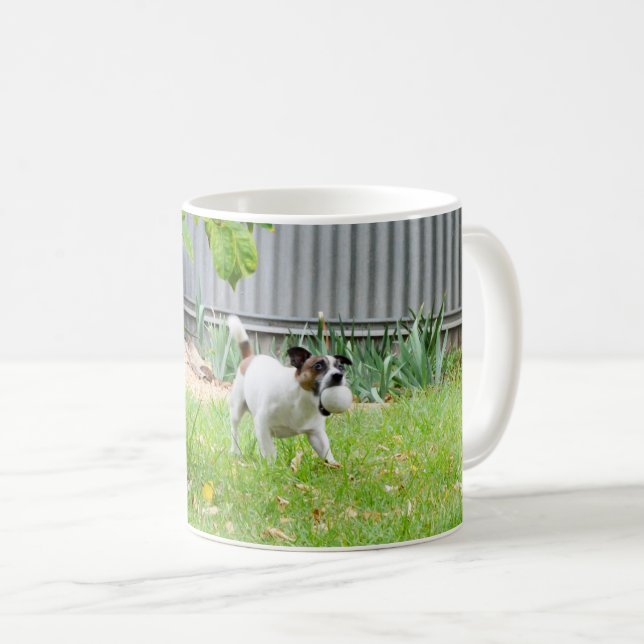 Fox Terrier Funny Scare Face, Kaffeetasse (VorderseiteRechts)