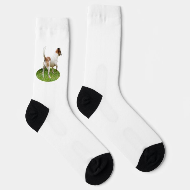 Fox Terrier on Alert Socken (Rechts)