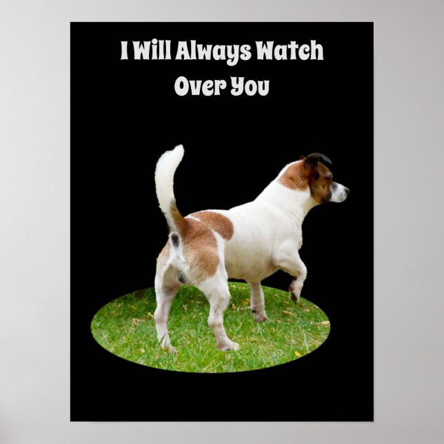Fox Terrier on Guard Duty, Poster (Vorne)