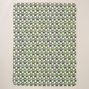 Fox Terrier Paw Prints, große Sherpa Blanket Sherpadecke