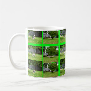 Fox Terrier Photo Collage de café blanc Mug