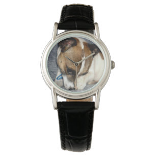 Fox Terrier Shy Face, Ladys Armbanduhr