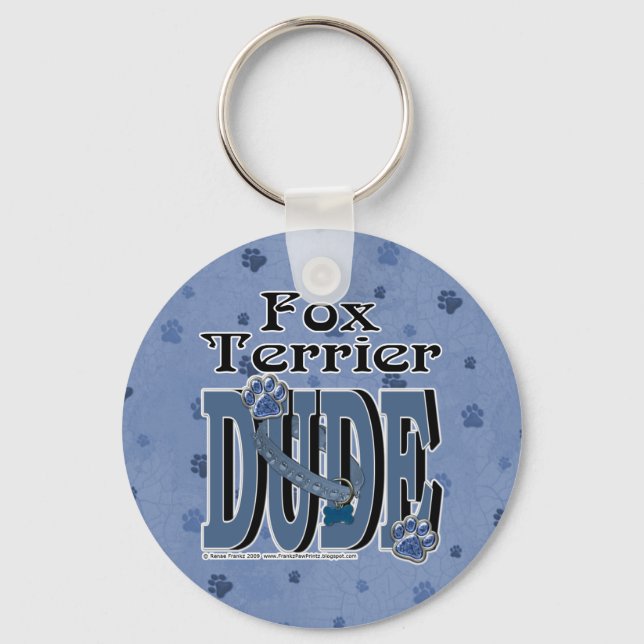 Fox Terrier TYP Schlüsselanhänger (Vorderseite)