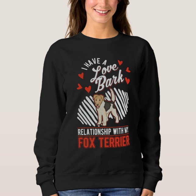 Fox Terrier Valentine's Day Wire Fox Terrier Sweatshirt (Vorderseite)