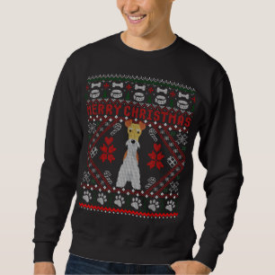 Fox Terrier Wire Dog Frohe Weihnachten Ugly Sweate Sweatshirt