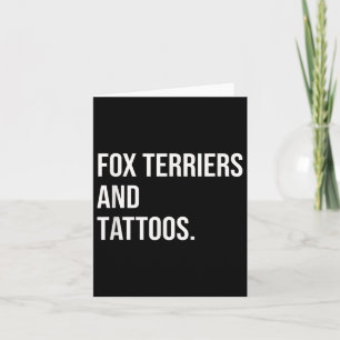 Fox Terriers und Tattoos Hundebesitzer Hunde in de Karte