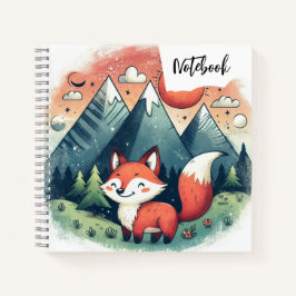 Fox & the Sunset Peaks - Eine Wüstengeschichte für Notizbuch