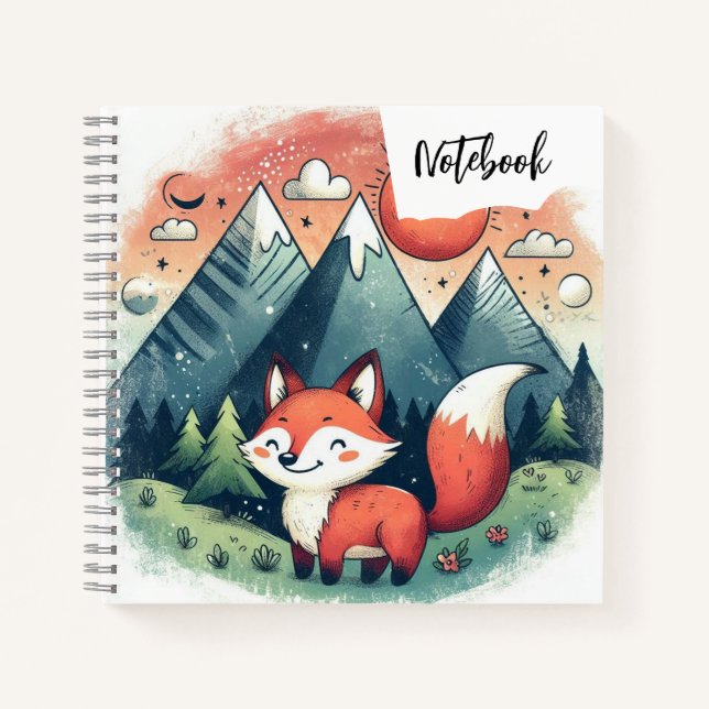Fox & the Sunset Peaks - Eine Wüstengeschichte für Notizbuch (Vorderseite)