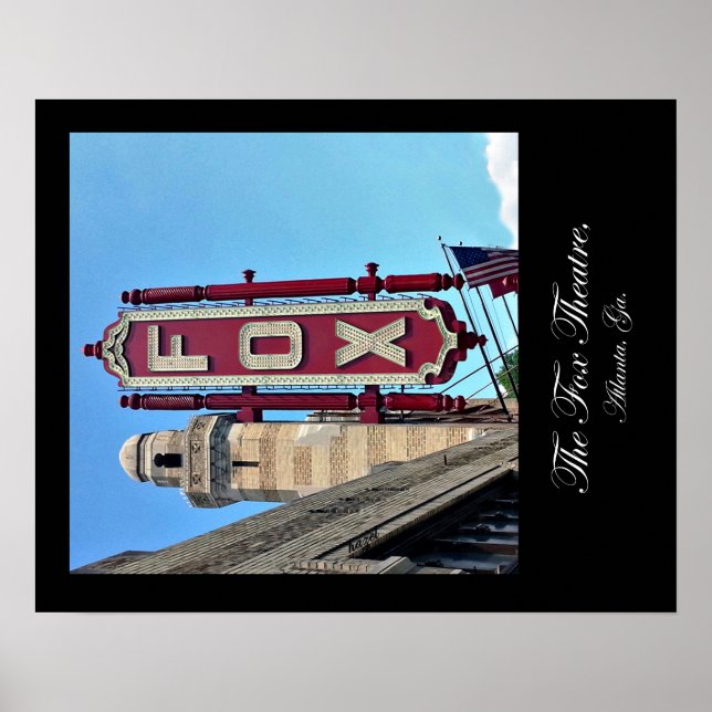 Fox Theater, Atlanta, Georgia, Poster, Sehenswürdi Poster (Vorne)
