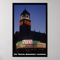 Fox Theater, Bakersfield 11x17 Poster