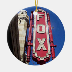 Fox Theatre, Atlanta,Georgia,Merry Christmas Y'all Keramikornament