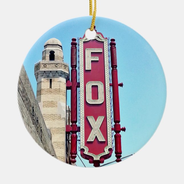 Fox Theatre Ornament, Fox Theater, Atlanta, Atlant Keramikornament (Vorne)