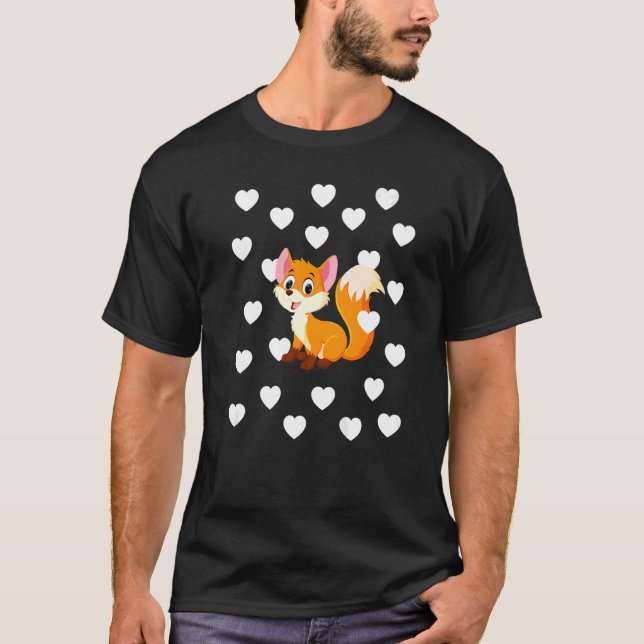 Fox Theme Baby Boy Blue Kinderzimmer Room Liebe He T-Shirt (Vorderseite)