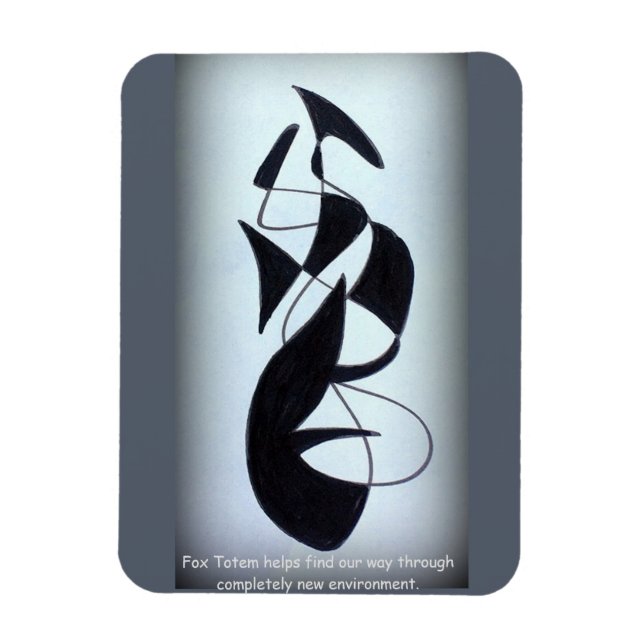 Fox Totem Magnet (Vertikal)