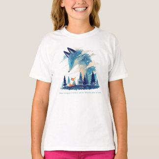 Fox treffen Kosmischer Fuchs Geist in Sternenhimme T-Shirt