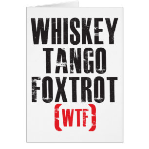 Fox-trot de tango de whiskey - WTF - noir