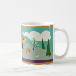 Fox und Baby in der Wüste Kaffeetasse