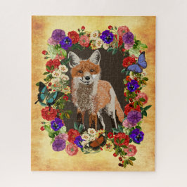 Fox- und Blumendesign