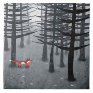 Fox und Forest Fliese