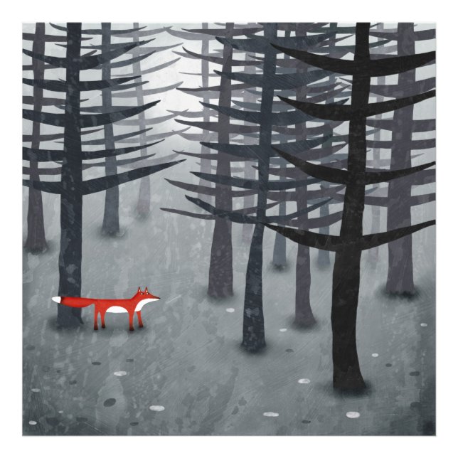 Fox und Forest Fotodruck (Vorne)