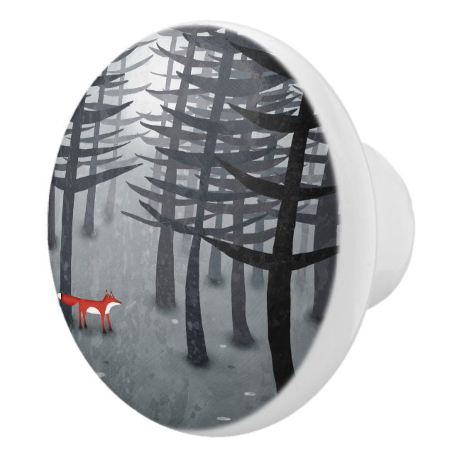 Fox und Forest Keramikknauf (Rechts)