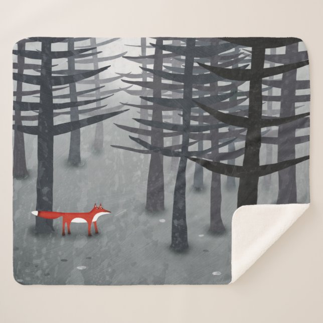 Fox und Forest Sherpadecke (Vorderseite (Horizontal))