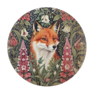 Fox und Foxglove Blume William Morris Inspiriert Schneidebrett