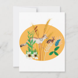 Fox und Hare Blank Karte