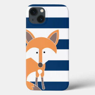 Fox- und Marine-Streifen iPad Fall iPhone 13 Hülle