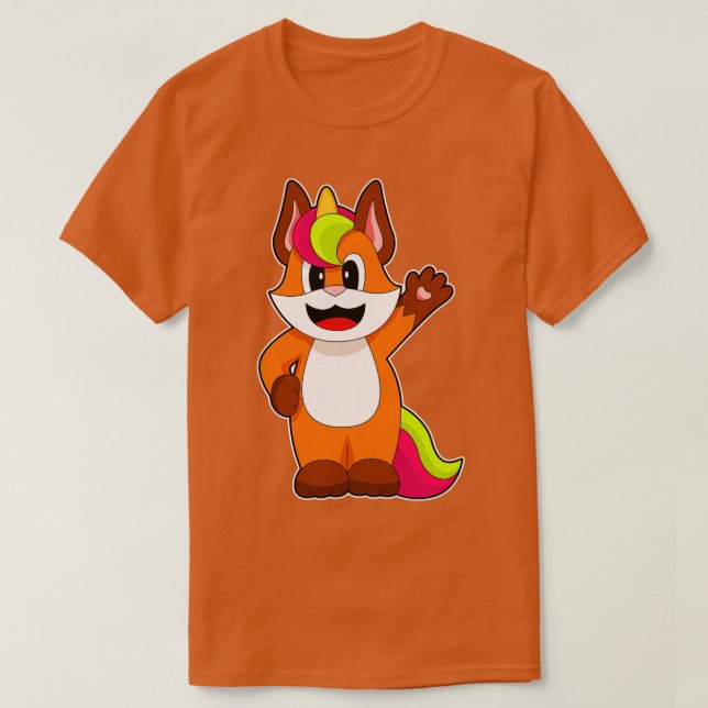 Fox Unicorn T-Shirt (Design vorne)