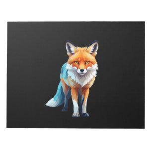 Fox Vector Art mit lebhaften Farben Notizblock