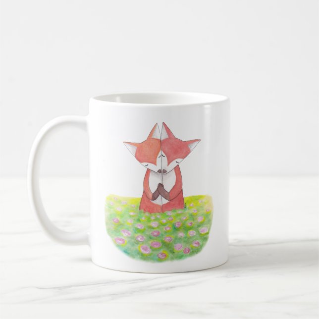 Fox verbinden Liebe Tasseniedliche Fox-Paare I Sie Kaffeetasse (Links)