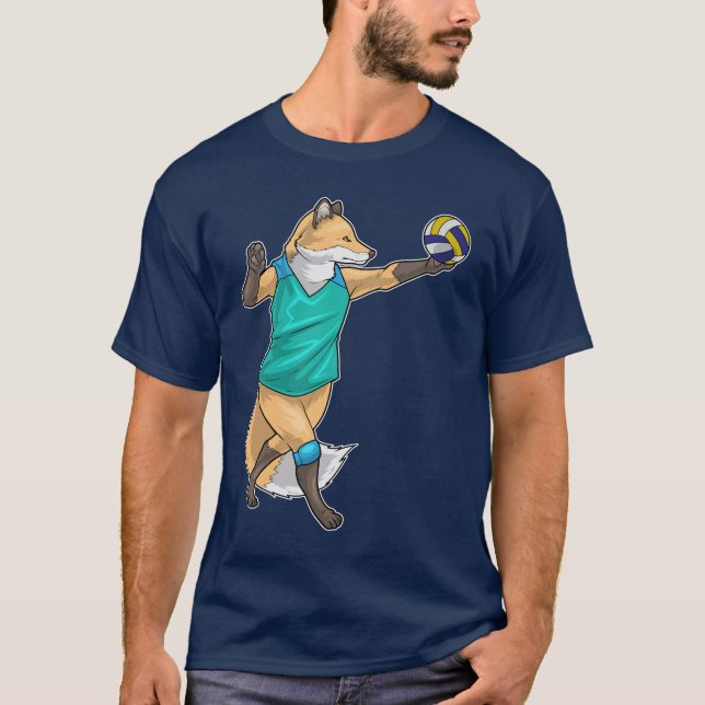 Fox Volleyball-Spieler Volleyball T-Shirt (Vorderseite)