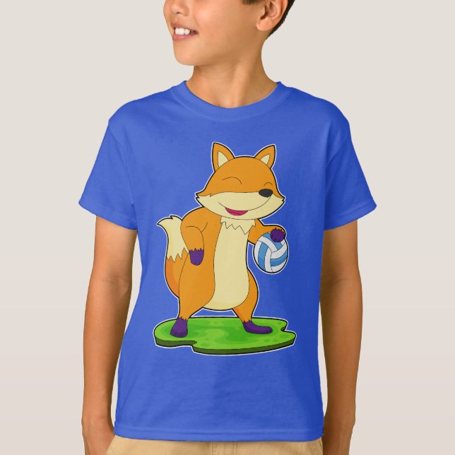 Fox Volleyball-Spieler Volleyball T-Shirt (Vorderseite)