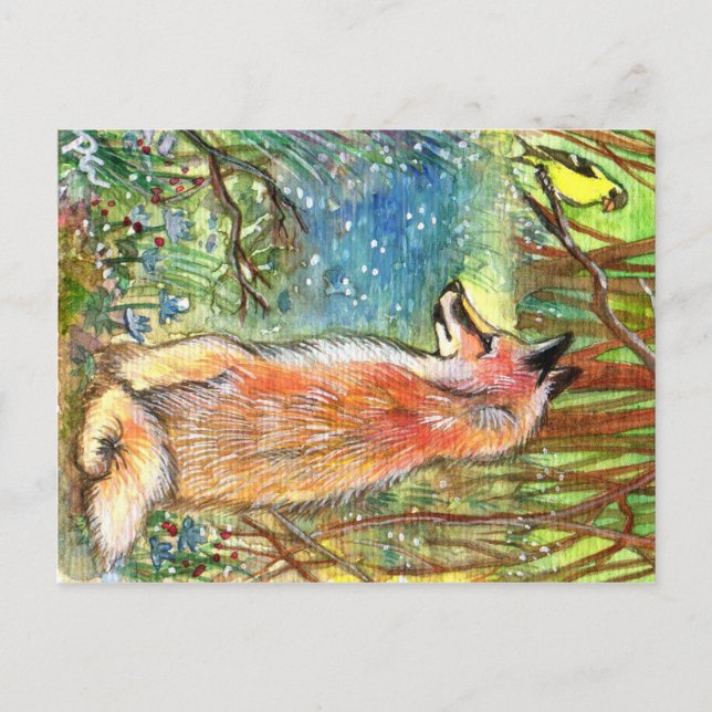 Fox von Ravine Postkarte (Vorderseite)