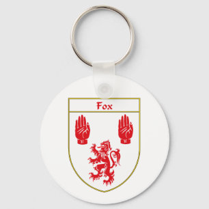 Fox-Wappen/Familienwappen Schlüsselanhänger