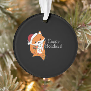 Fox Weihnachtsschnee Wintertiere Füchse Ornament