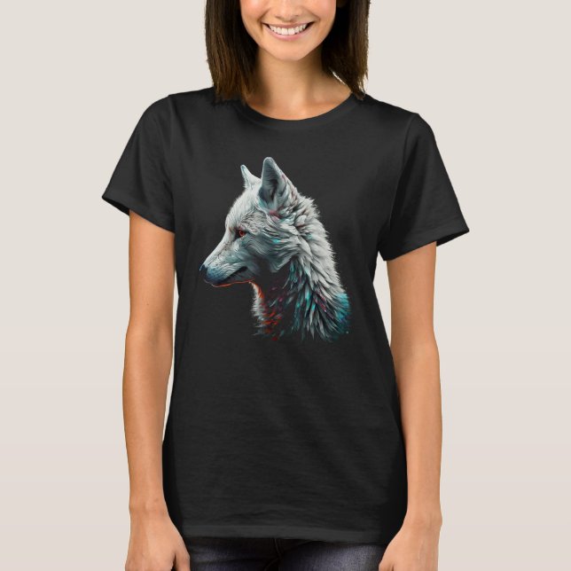 Fox White  Animal Fox 1 T-Shirt (Vorderseite)