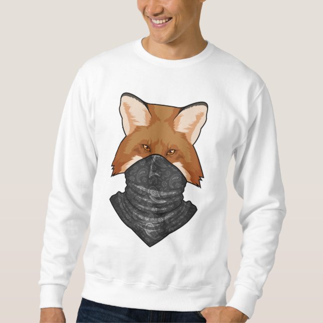 Fox wie Bandit mit KerChief Sweatshirt (Vorderseite)